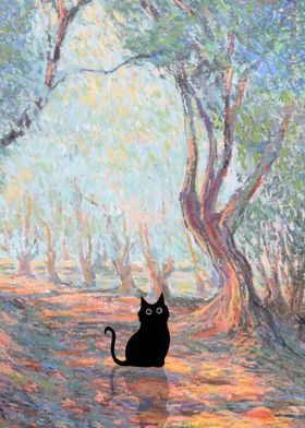 BLACK CAT MONET olive tree