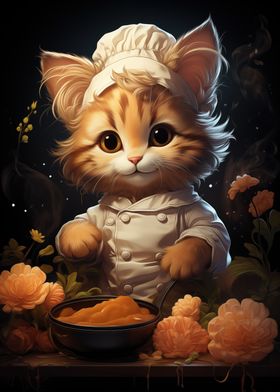 Chef Cook Kitten