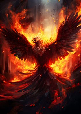 Phoenix  flying fire