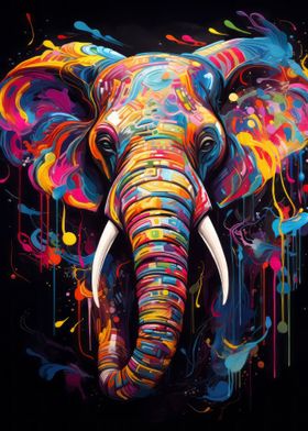 - Displate Elefant Metal Online Unique | Shop Paintings Prints, Pictures, Posters