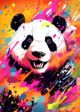 Adorable Panda Pop Art