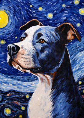 Amstaff Starry Night