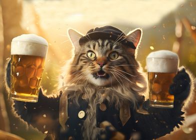 Cat Beer Party
