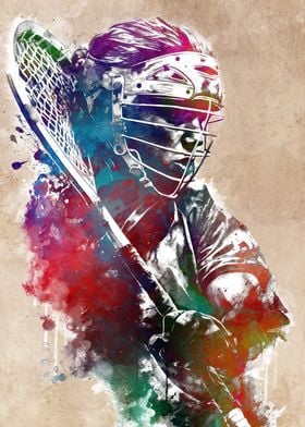 Lacrosse player