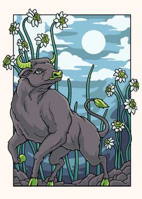 Daffodils Bull