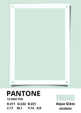 PANTONE Aqua Glass