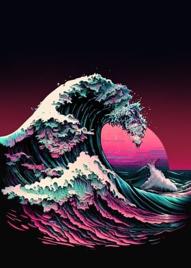 Retro wave Japanese