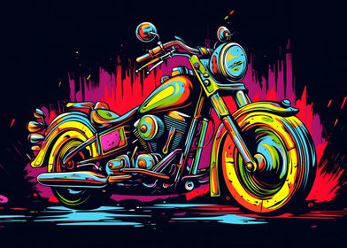 Motorcycle Garage Poster