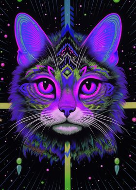 Purple Fantasy Cat