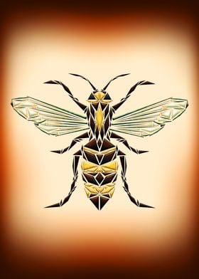 Geometric Abstract Wasp