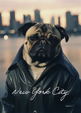 Cool New York City Pug