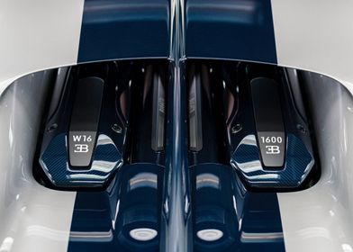 W16 Bugatti blue and white