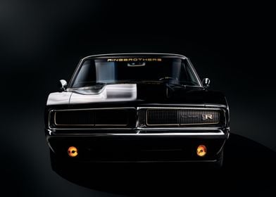 Black dodge charger 