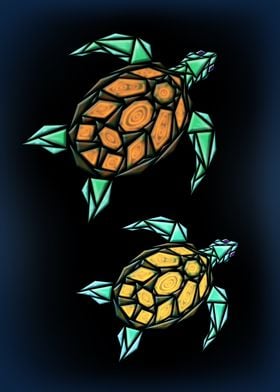 Geometric Abstract Turtles
