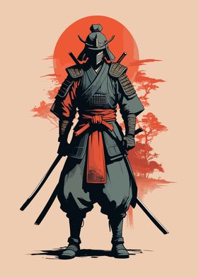 Ninja japan and sun