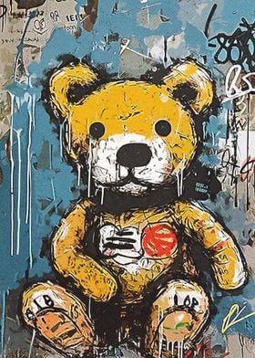 Cute Bear Funny Graffiti