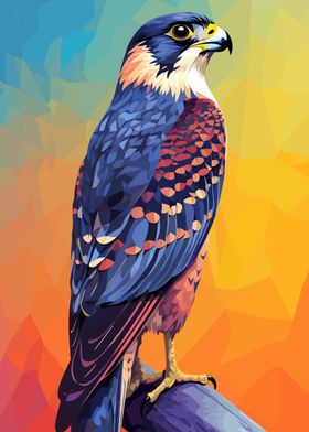 Bird Animal WPAP Pop Art