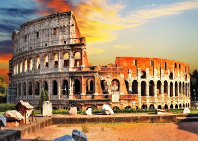 colosseum rome italy city