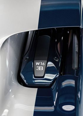 W16 Bugatti blue and white