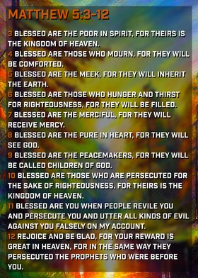 Beatitudes of Matthew vs2