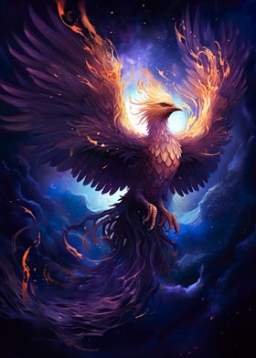 Mystical Phoenix Bird