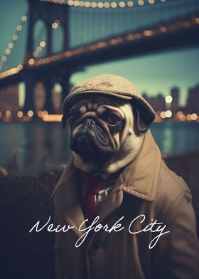 Brooklyn Pug Dog Cute