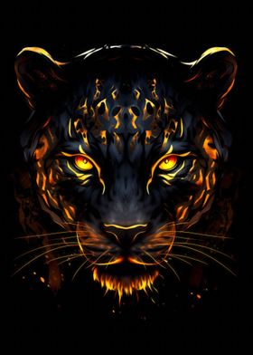 Black Gold Fire Panther