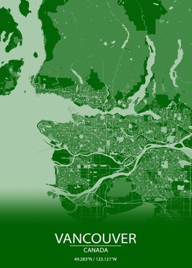 Vancouver Canada Green Map