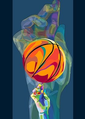Basketball pop art