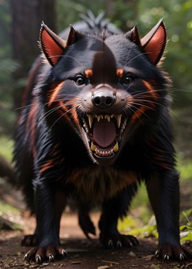 Tasmanian Devil Angry