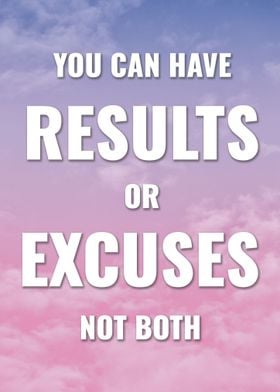 Results Not Excuses Print