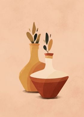 Terracotta Pottery Duo