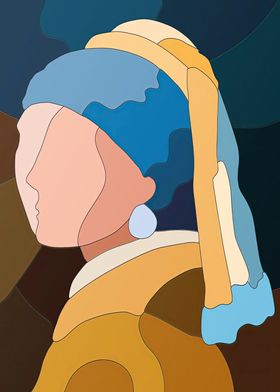 Vermeer Girl minimalist 