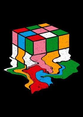 Melting Rubiks Cube