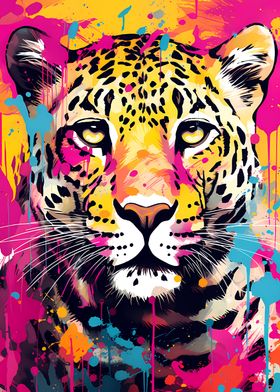 Handsome Jaguar Pop Art