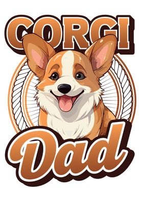 Corgi Dog Lover Corgi Dad