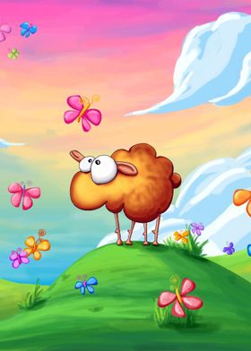 Wallo the sheep  pink