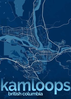 Kamloops City Street Map