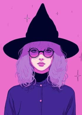 Witch Lofi Pink Retro