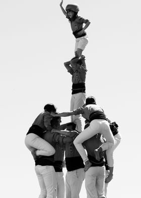 human tower