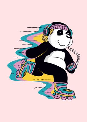 Roller Skating Panda