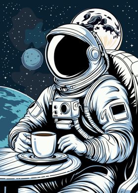 Astronaut and Coffee