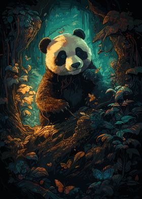 Majestic Jungle Panda