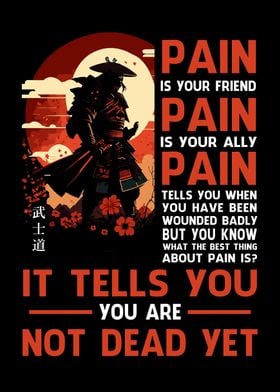 Samurai quotes pain