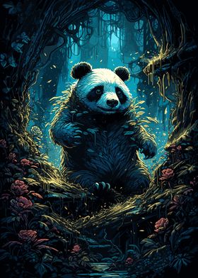 Enchanted Panda Forest