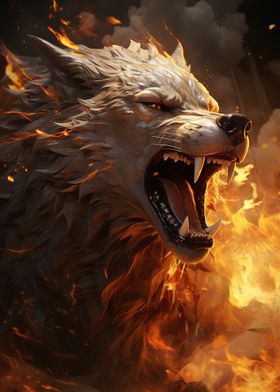 Fiery Wolf
