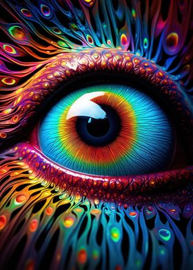 Psychedelic Human Eye