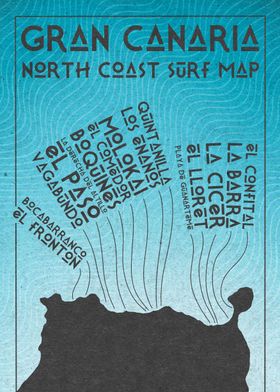 Gran Canaria Surf Map