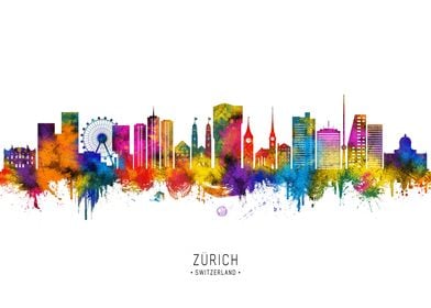 Zurich Switzerland Skyline