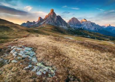 Landscape autumn Alps